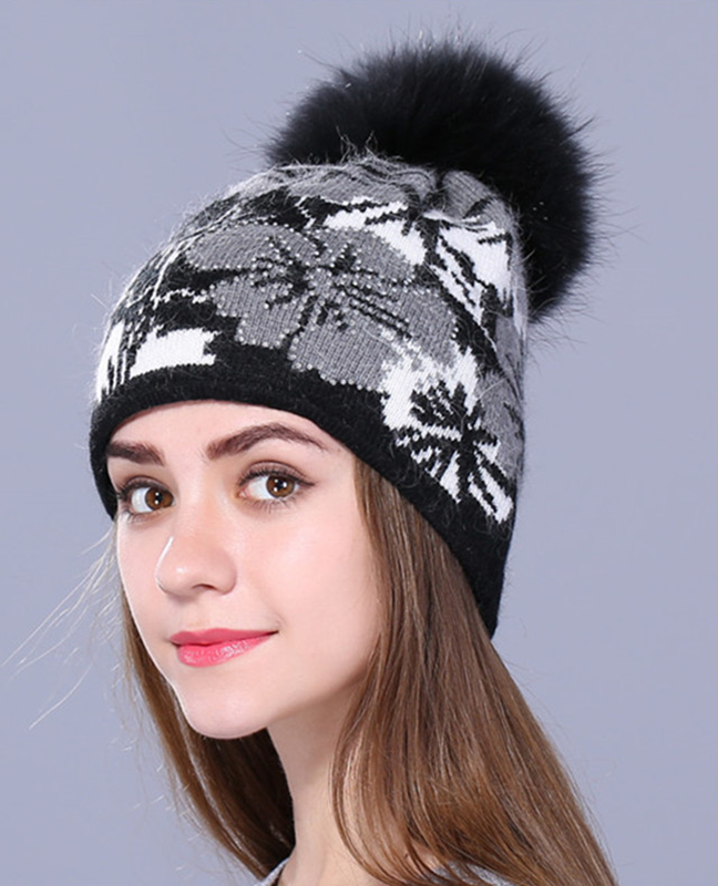 Jacquard wool Winter cap Jacquard wool Winter cap