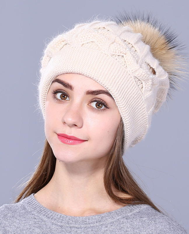 Autumn Rabbit fur beret Autumn Rabbit fur beret