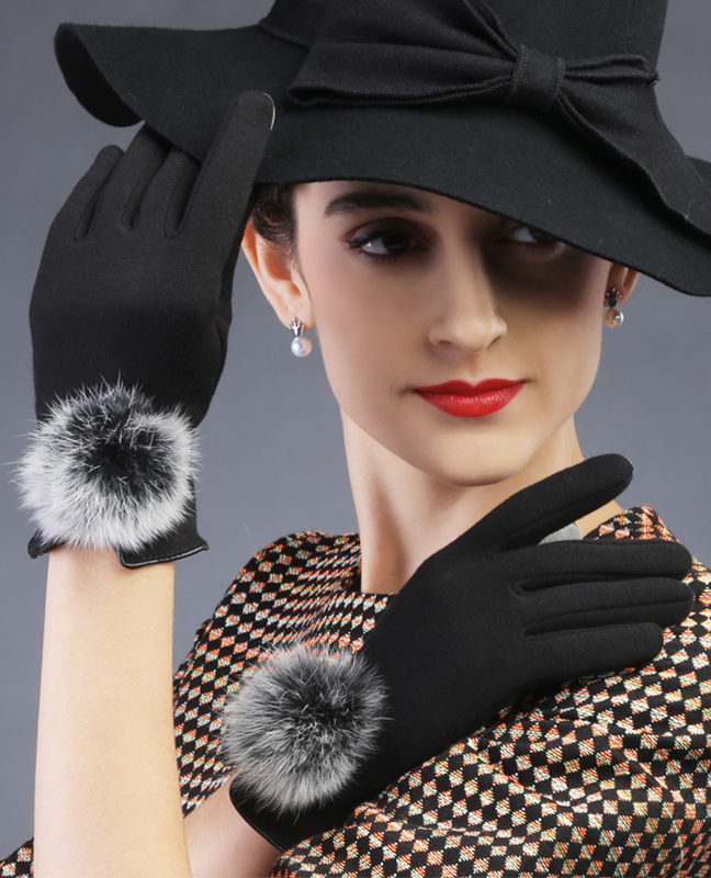 Genuine Rabbit hair Glove Genuine Rabbit hair Glove