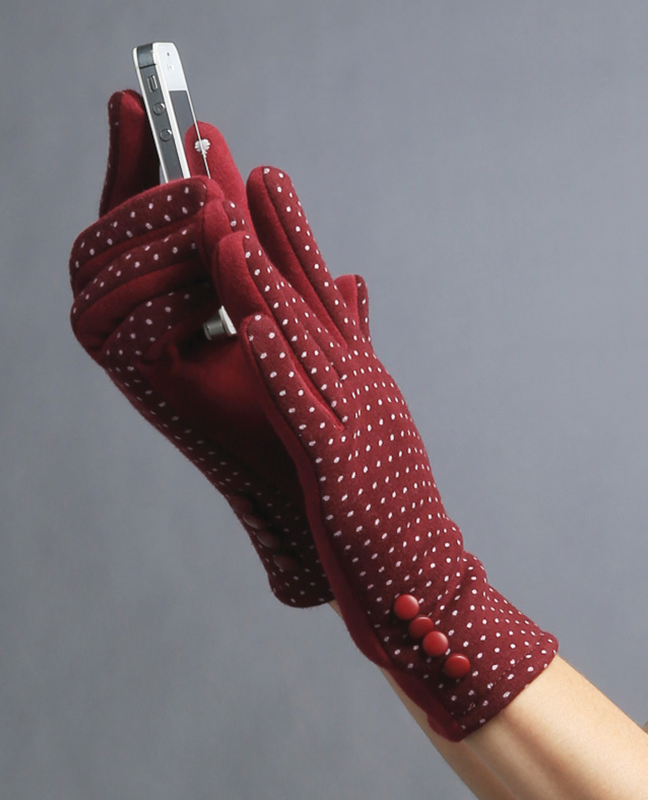 Houndstooth thermal Cotton Glove Houndstooth thermal Cotton Glove