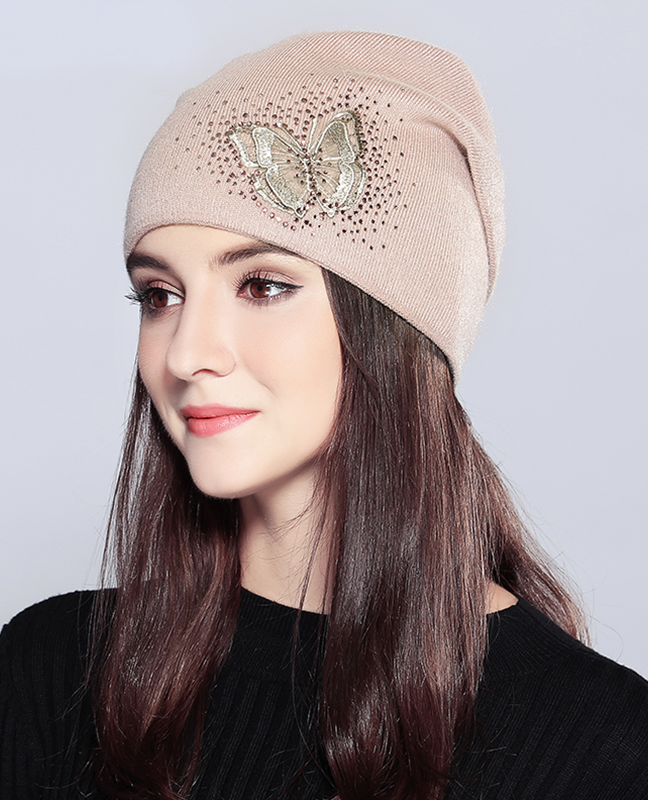Knitted Rhinestones Beanie Knitted Rhinestones Beanie