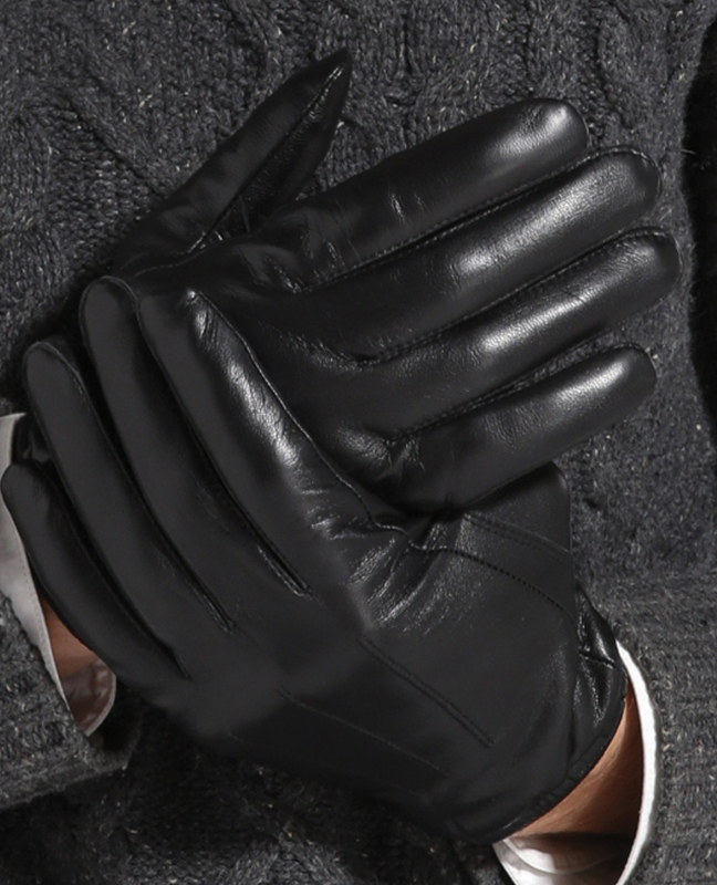 Goatskin Black Leather Glove Goatskin Black Leather Glove