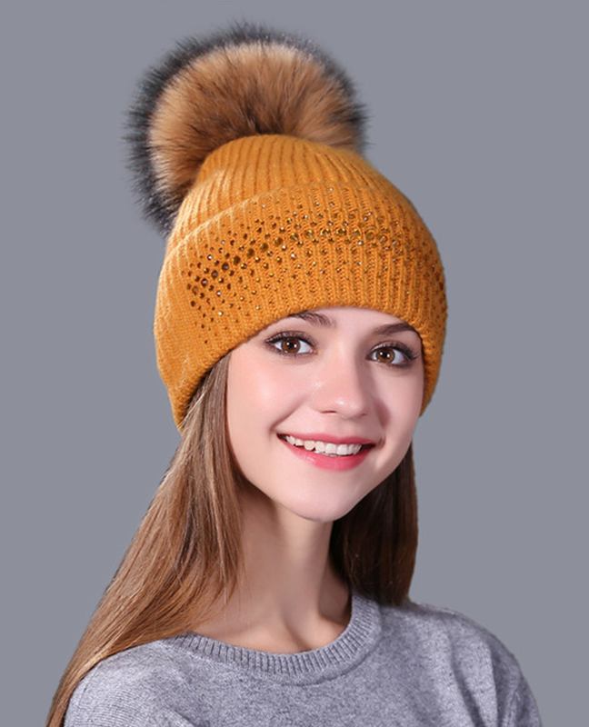 Genuine mink fur beanie Genuine mink fur beanie